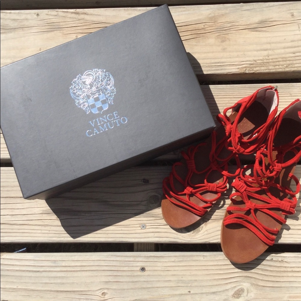 Vince Camuto Red Sandals